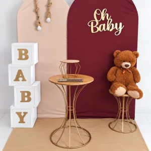 cha de bebe painel romano