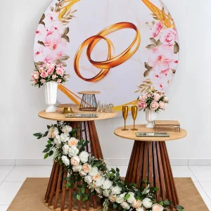 casamento aliança floral 2