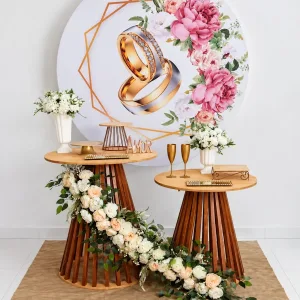 casamento aliança floral