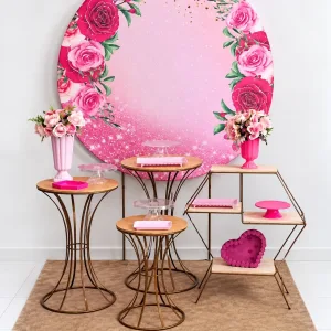 rosa floral pink