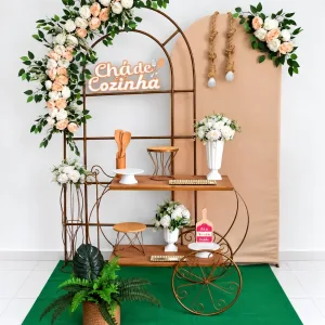cha de cozinha floral
