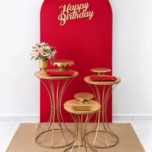 PAINEL ROMANO VERMELHO HAPPY