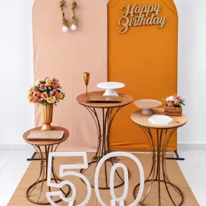 painel romano dourado e rosa bebe 2