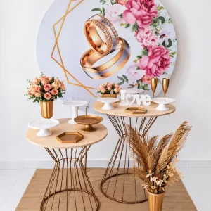 CASAMENTO ALIANÇA DOURADA COM PEDRINHAS 3