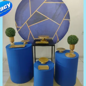 AZUL COM DOURADO OURO