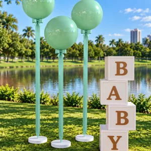 baby/ balão verde eucalipto