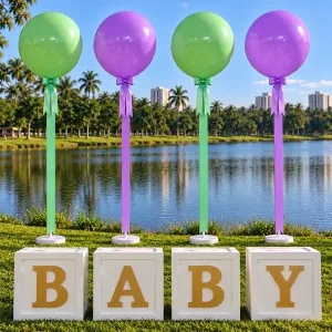 baby/ balão lilas e verde / cha revelação